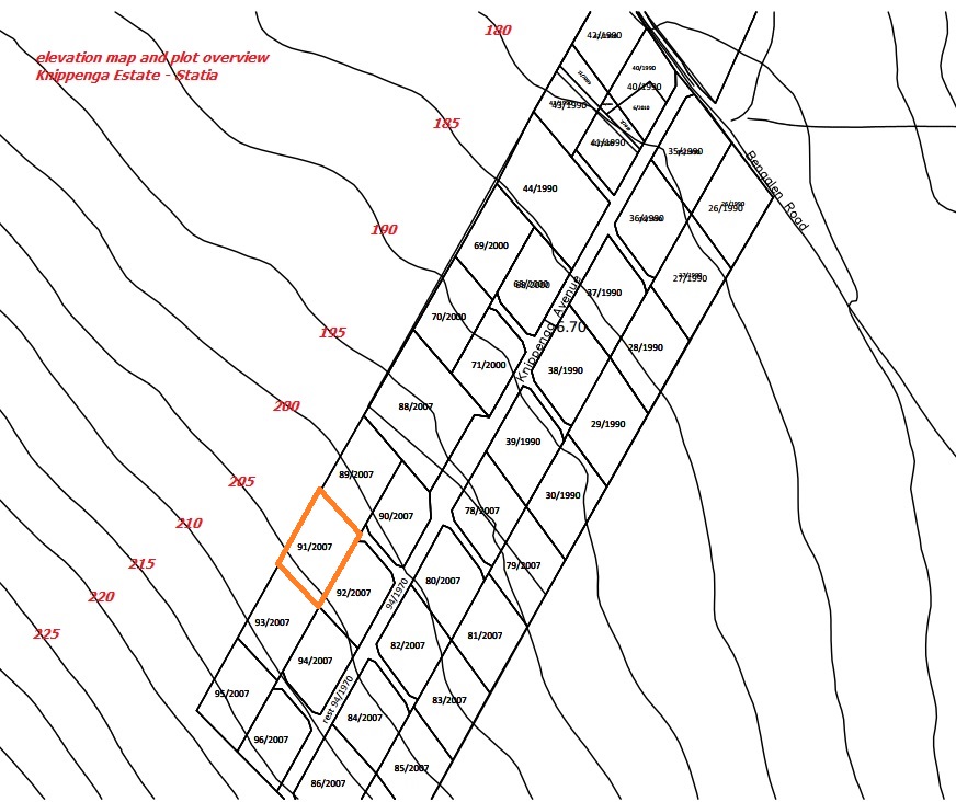 Spacious building lot private property for sale on St. Eustatius